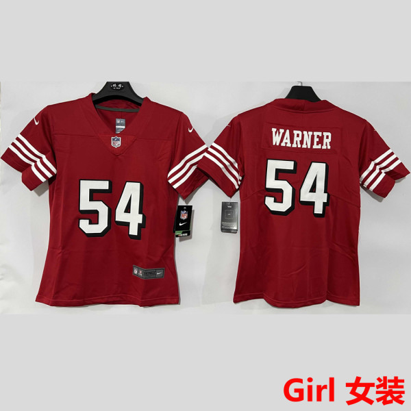 WARNER #54 San Francisco 49ers Girl NFL Jersey 49人