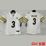 WILSON #3 Pittsburgh Steelers Girl NFL Jersey 钢人