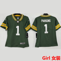 PARSONS #1 Green Bay Packers Girl NFL Jersey 包装工