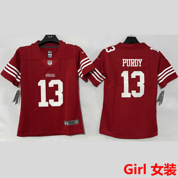 PURDY #13 San Francisco 49ers Girl NFL Jersey 49人