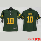 LOVE #10 Green Bay Packers Girl NFL Jersey 包装工