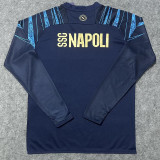 2026 Napoli Blue Long Sleeve Training Soccer Jersey