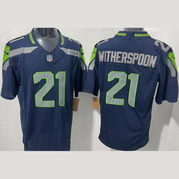 WITHERSPOON #21 Men's Seattle Seahawks NFL Jersey 海鹰