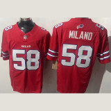 MILAND #58 Men's Buffalo Bills NFL Jersey 布法罗比尔  (3代）