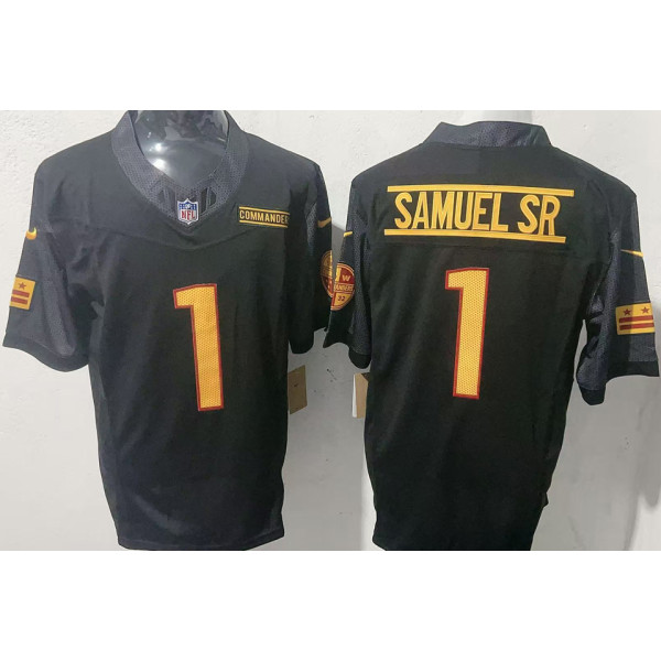 SAMUEL SR #1 Men's Washington Commanders NFL Jersey 指挥官  (3代）