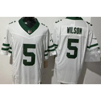 WILSON #5 Men's New York Jets NFL Jersey 喷气机   (3代）