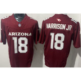 HARRISON JR #18 Men's Arizona Cardinals NFL Jersey 红雀   (3代）