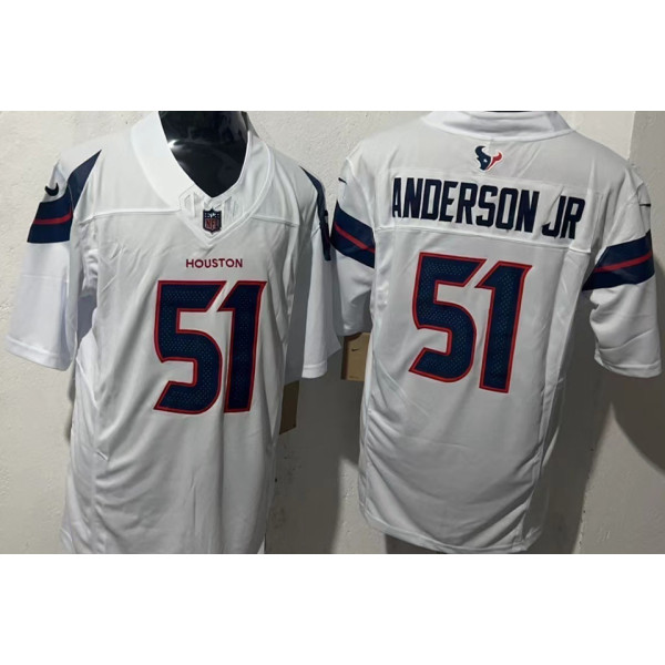 ANDERSON JR #51 Men's Houston Texans NFL Jersey 德州人    (3代）