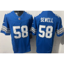 SEWELL #58 Men's Detroit Lions NFL Jersey 雄狮     (3代）