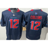 COLLINS #12 Men's Houston Texans NFL Jersey 德州人    (3代）