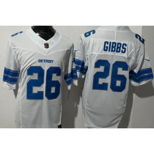 GIBBS #26 Men's Detroit Lions NFL Jersey 雄狮     (3代）