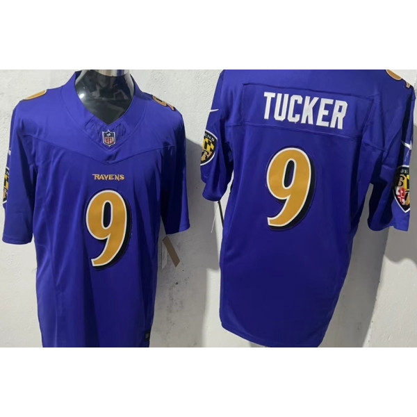 TUCKER #9 Men's Baltimore Ravens NFL Jersey 乌鸦  (3代）