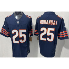 MONANGAI #25 Men's Chicago Bears NFL Jersey 熊队    (3代）