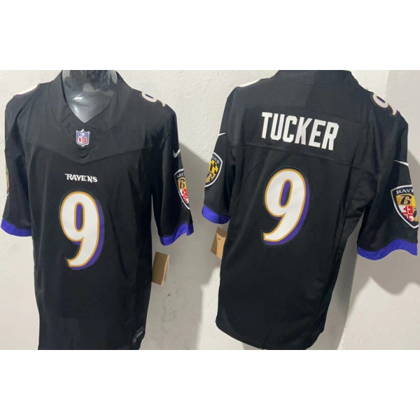 TUCKER #9 Men's Baltimore Ravens NFL Jersey 乌鸦  (3代）
