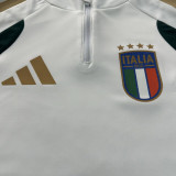 202627 Italy White Green Training Sweater