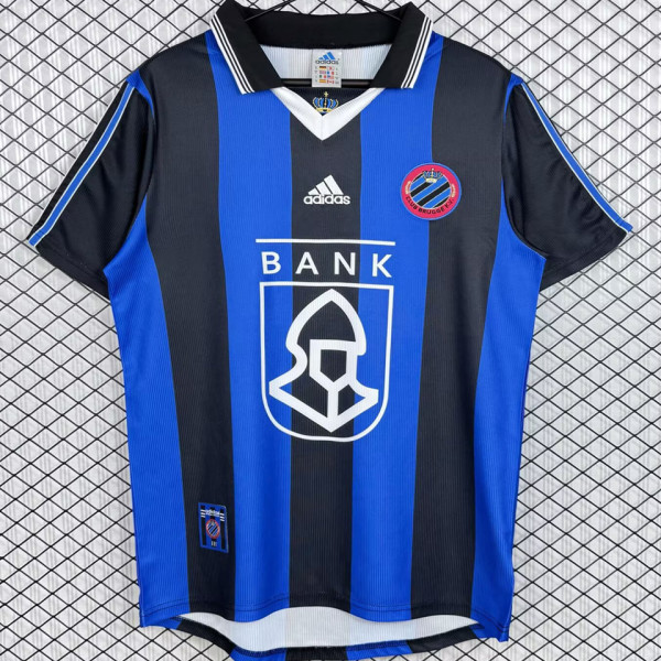 1998/1999 Brugge Home Blue Black Retro Soccer Jersey