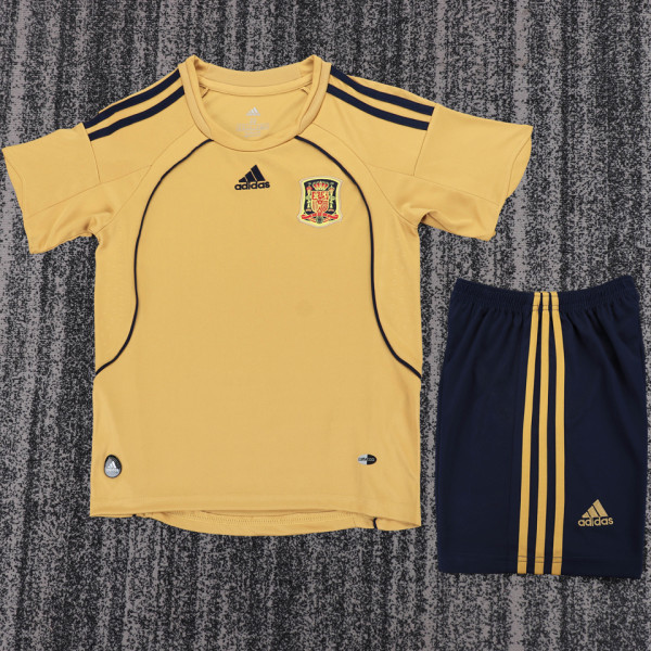 2008 Spain Away Kids Retro Soccer Jersey