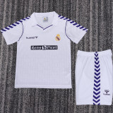 1988/1990 RM Home White Retro Kids Soccer Jersey