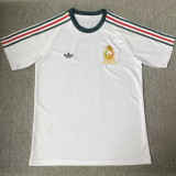 1986 Mexico Away White Retro Soccer Jersey