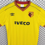 1982/1985 Watford Home Yellow Retro Soccer Jersey