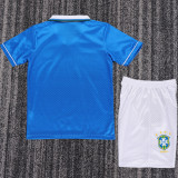 1996 Brazil Away Retro Kids Soccer Jersey