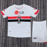 2007/2008 Sao Paulo Home Retro Kids Soccer Jersey
