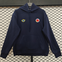 2026/27 Colombia Home Royal Blue Retro Style Hoody 小绣花 红标 宝蓝色