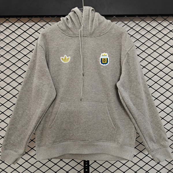 2026/27 Argentina Grey Retro Style Hoody 小绣花