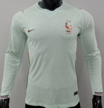 2026/27 France Away Player Version Long Sleeve Soccer Jersey