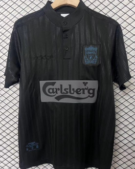 1995/1996 LFC Special Edition Black Retro Soccer Jersey