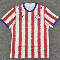 2026/27 Paraguay Home Red White Fans Soccer Jersey
