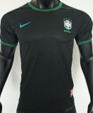 1998 Brazil Black Retro Player Version Soccer Jersey 球员版