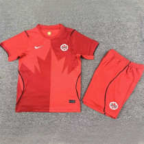2026/27 Canada Home Red Kids Soccer Jersey