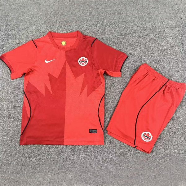2026/27 Canada Home Red Kids Soccer Jersey