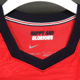 2026/27 England Away Red Player Version Long Sleeve Soccer Jersey