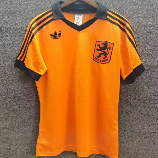 1980 NL Home Orange Retro Soccer Jersey