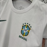 2026/27 Brazil White Casual Pure Cotton T-Shirt
