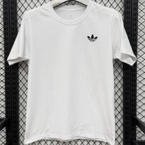 2026/27 AD White Casual Pure Cotton T-Shirt   T290 三叶草