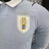2026/27 Uruguay Home Player Version Long Sleeve Soccer Jersey