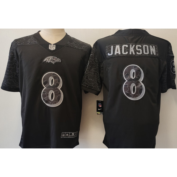 JACKSON #8 Men's Baltimore Ravens NFL Jersey 乌鸦
