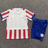 2026/27 Paraguay Home Red White Kids Soccer Jersey