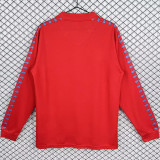 1983 Osasuna Home Red Retro Long Sleeve Soccer Jersey