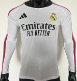 2026/27 RM Home White Player Version Long Sleeve Soccer Jersey