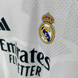 2026/27 RM Home White Player Version Long Sleeve Soccer Jersey