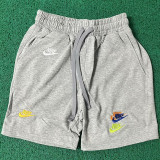 2026/27 NK Grey Embroidered Multicolor Logo Casual Short Pants  灰色