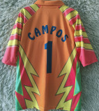 1998 Mexico CAMPOS #1 GoalKeeper Retro Soccer Jersey