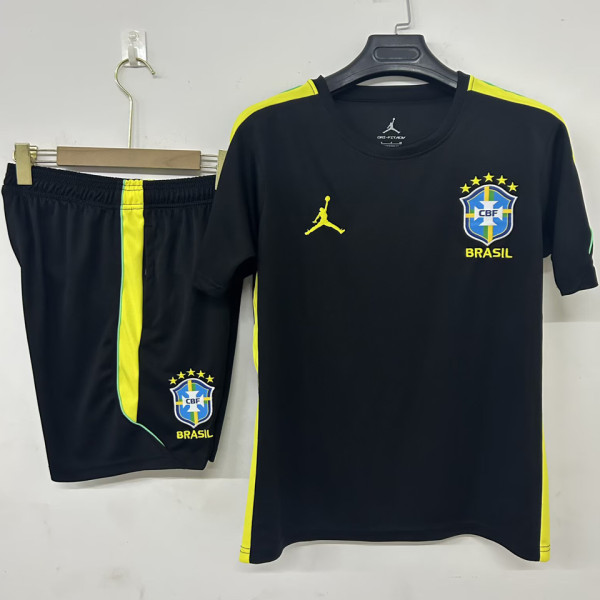 2026/27 Brazil Black Training Jersey (A Set)