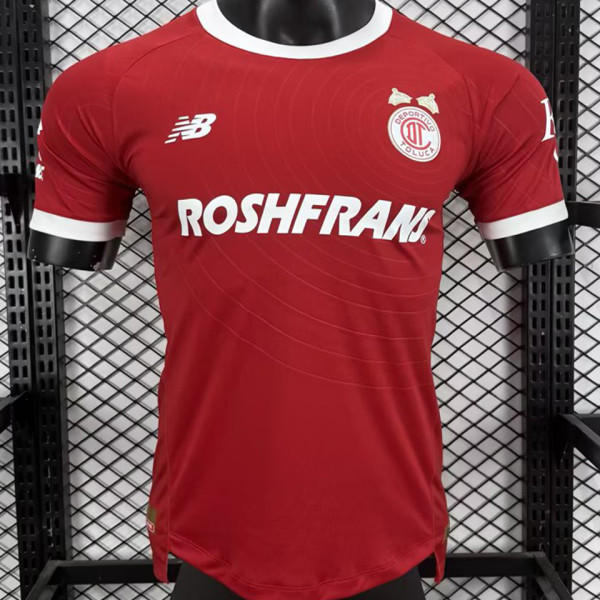 2026/27 Deportivo Toluca Red Player Version Soccer Jersey  托卢卡