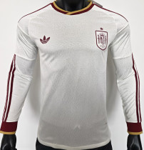 2026/27 Spain Away Player Version Long Sleeve Soccer Jersey