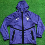 2026/27 France Purple Double Layered Windbreaker  (Size is Slightly Small ,Please Purchase a Large Size)